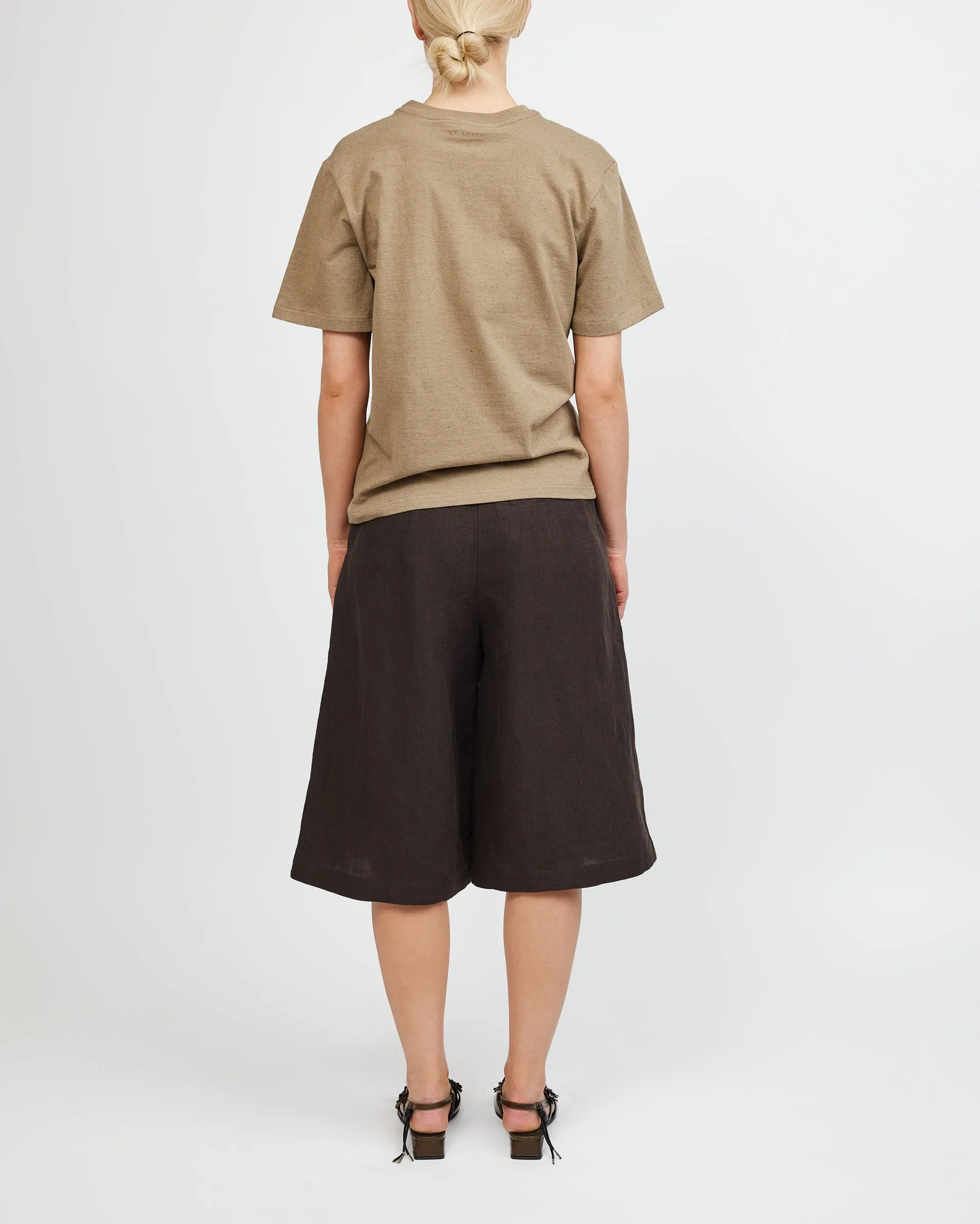 Af Agger Dark Brown Linen Culottes