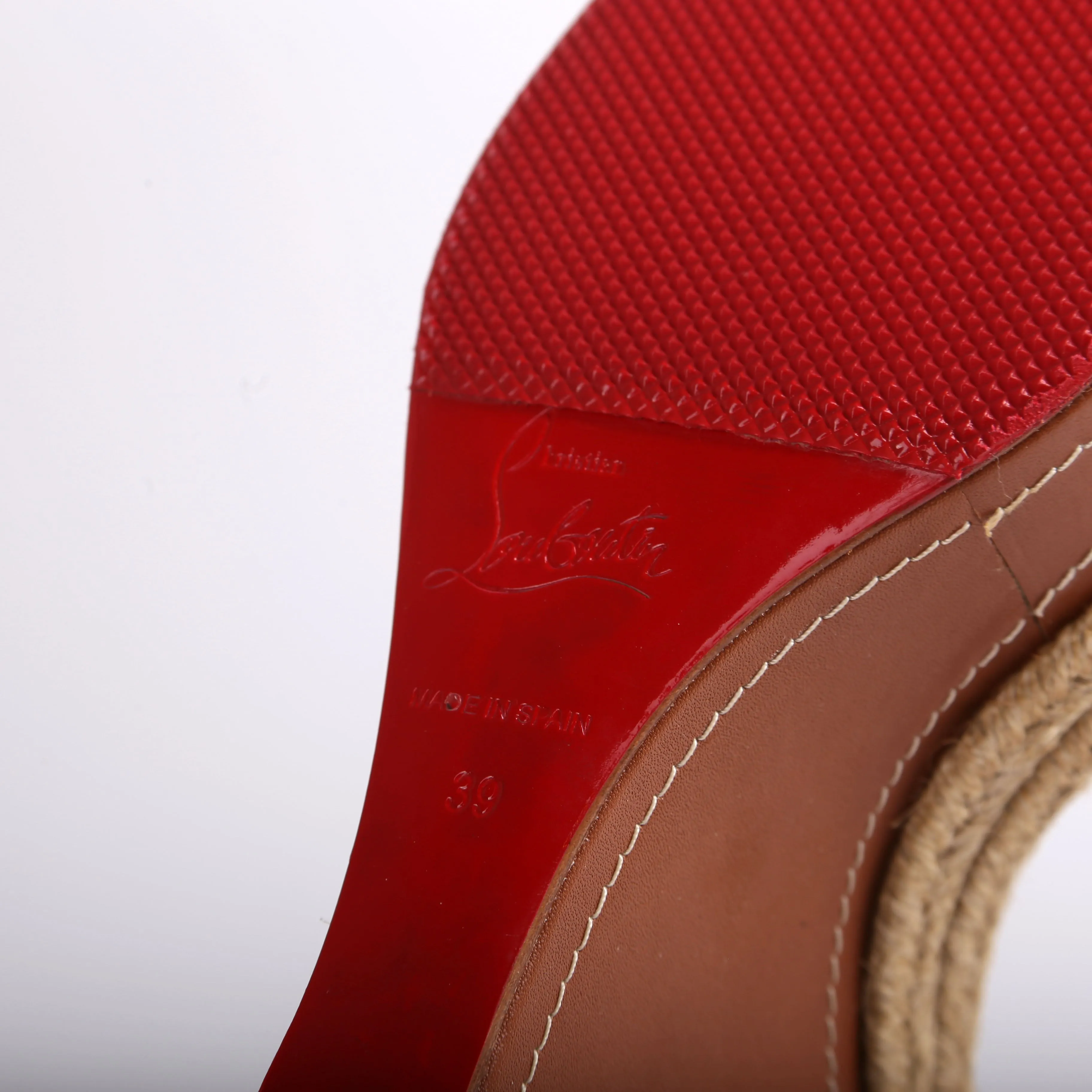 Almeria 120MM Espadrille Wedges Size 39