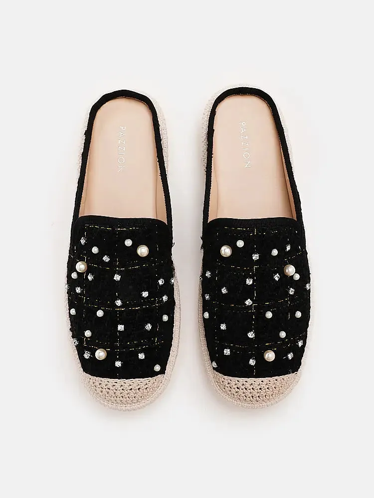 Andrina Pearl Espadrille Mules