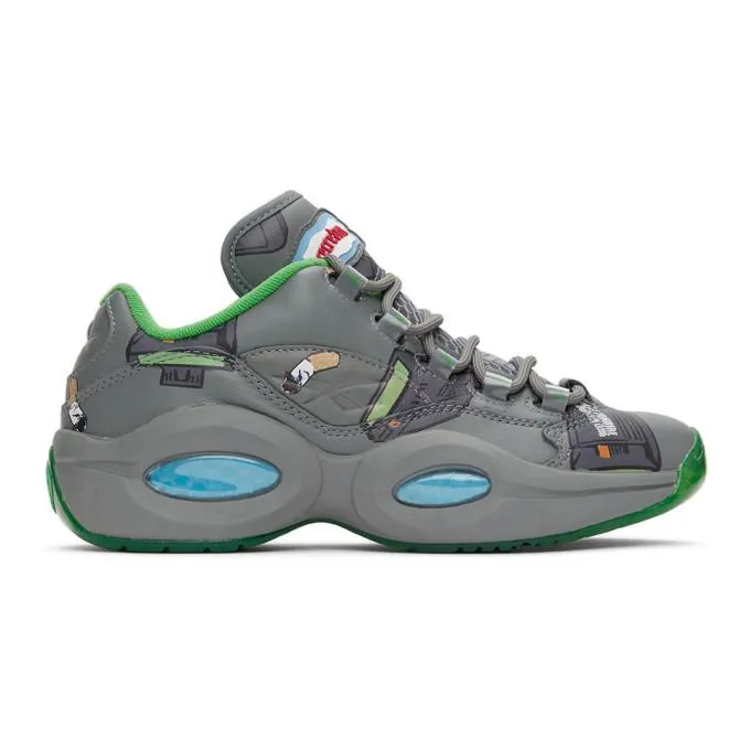 Billionaire Boys Club Grey Reebok Edition Beepers and Butts Question Low Sneakers