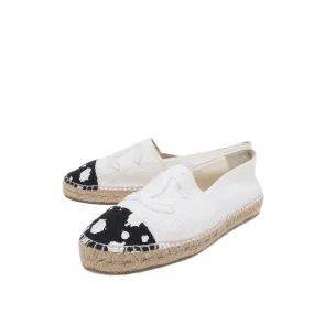 Chanel Bicolor CC Monochrome Paint Espadrille 41