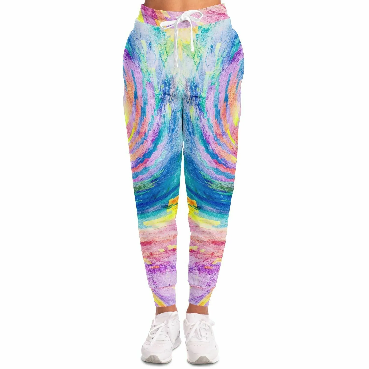 Digital Tie Dye - Psychedelic Spiral |  Modern Hippie Joggers