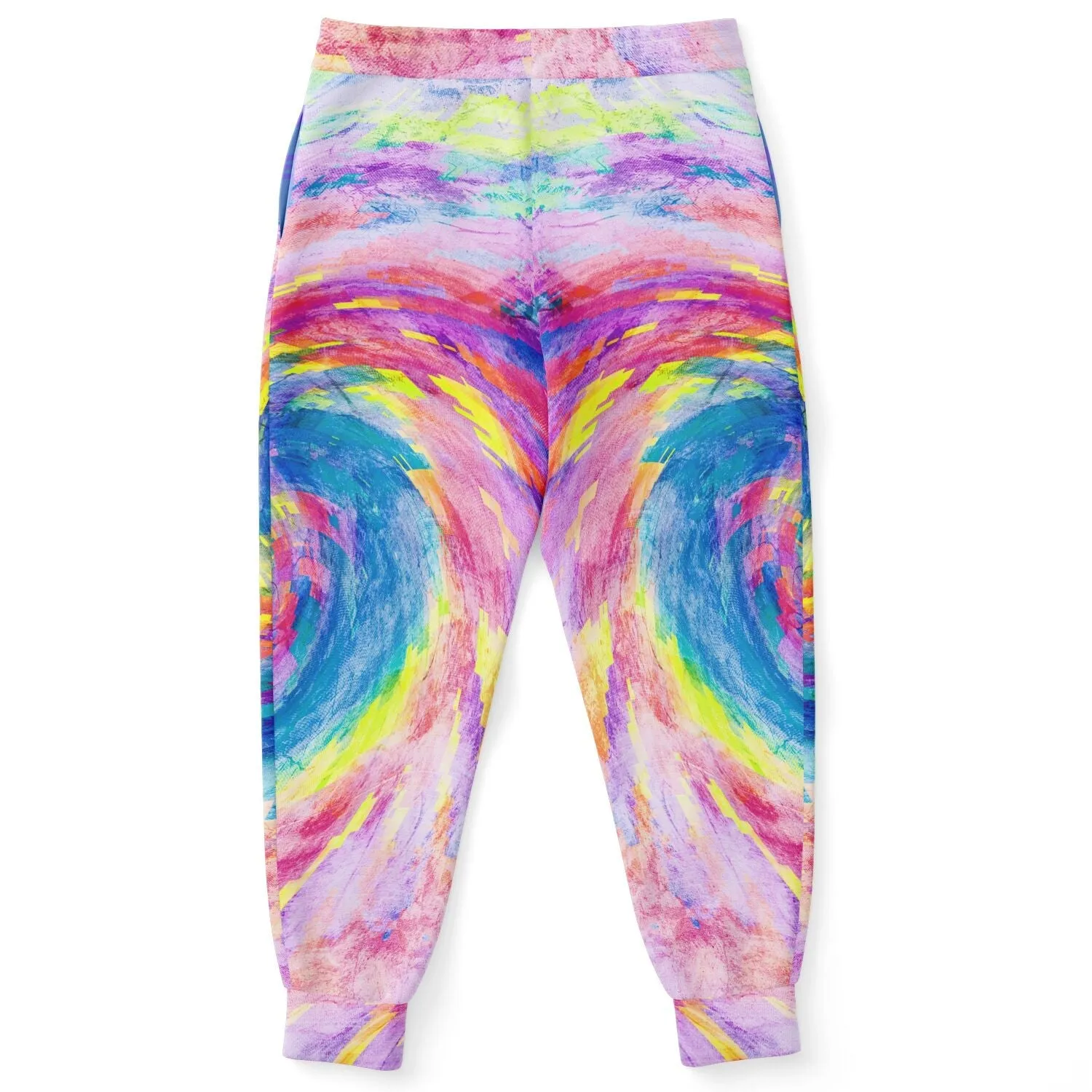 Digital Tie Dye - Psychedelic Spiral |  Modern Hippie Joggers