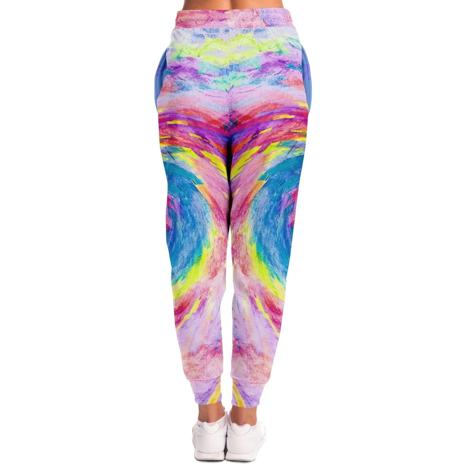 Digital Tie Dye - Psychedelic Spiral |  Modern Hippie Joggers