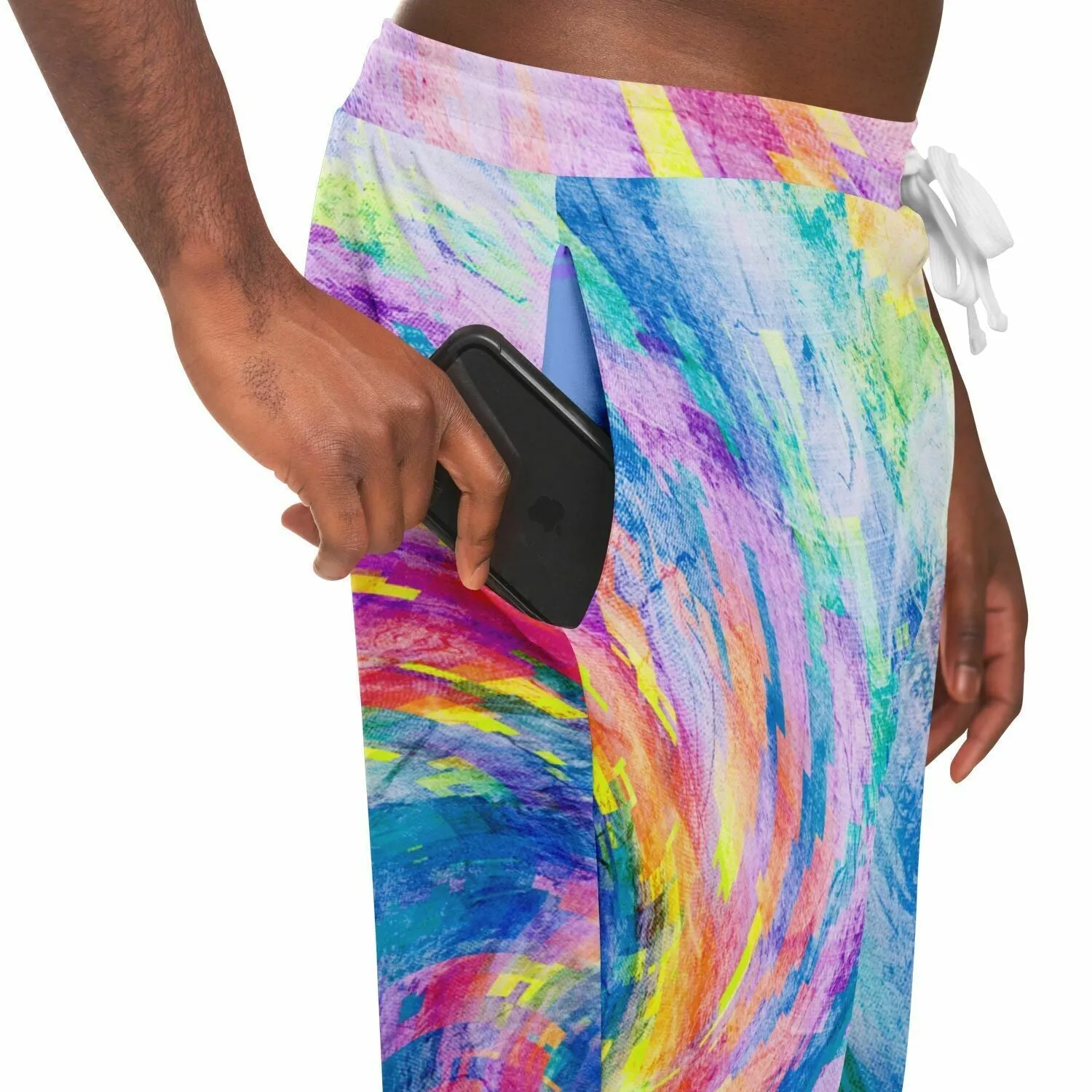 Digital Tie Dye - Psychedelic Spiral |  Modern Hippie Joggers