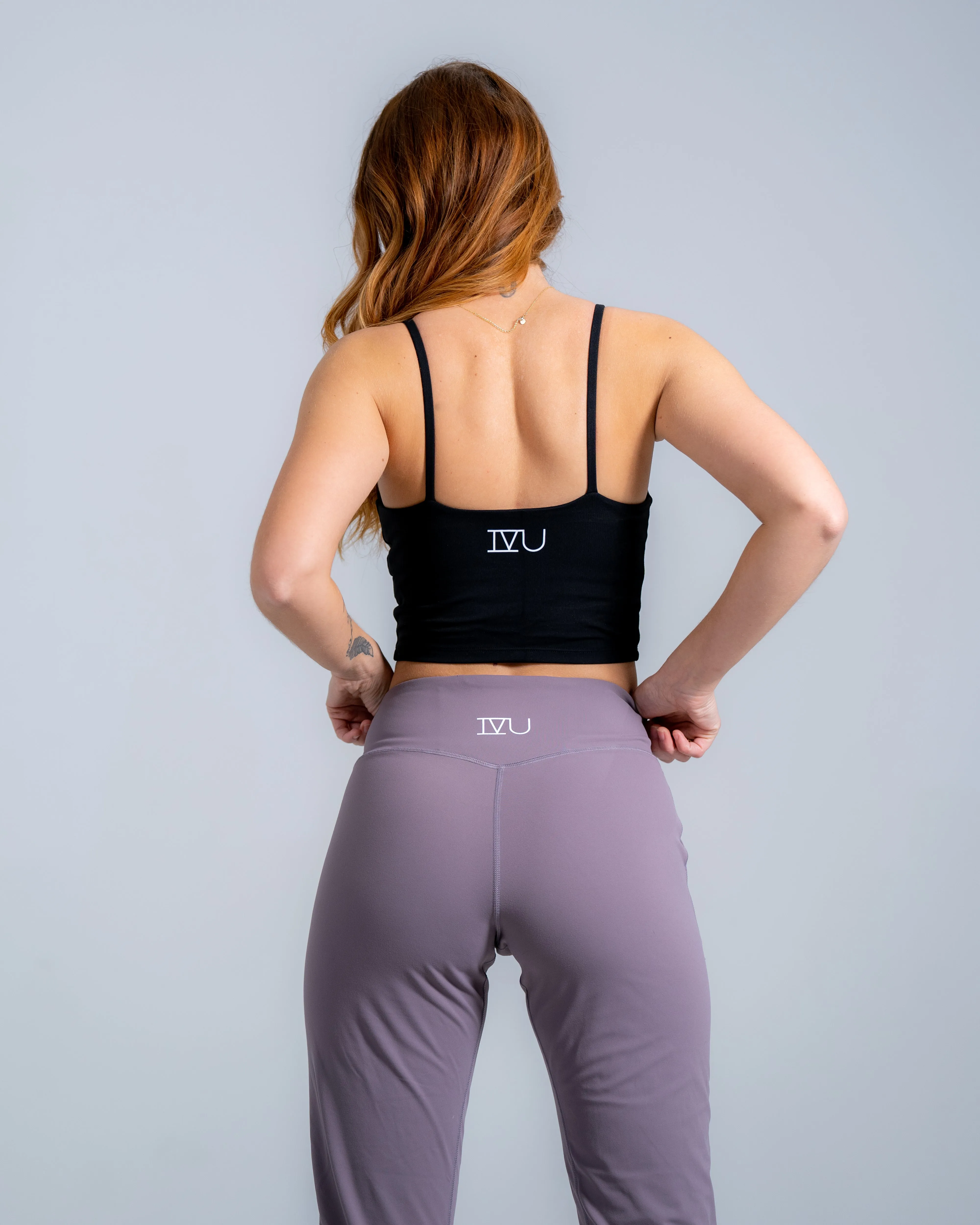 Fearless joggers in purple