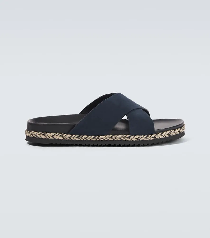 Frescobol Carioca Breno suede espadrille sandals