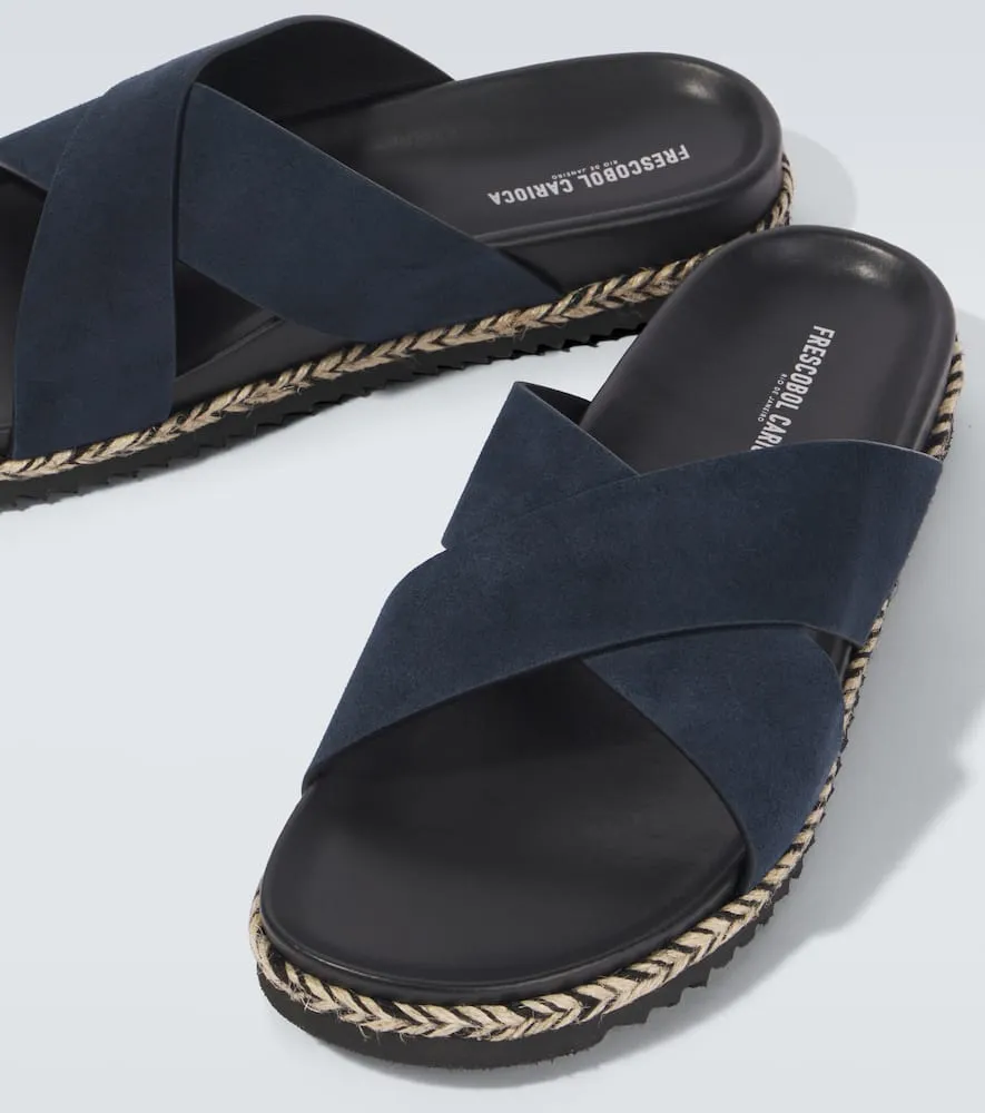 Frescobol Carioca Breno suede espadrille sandals
