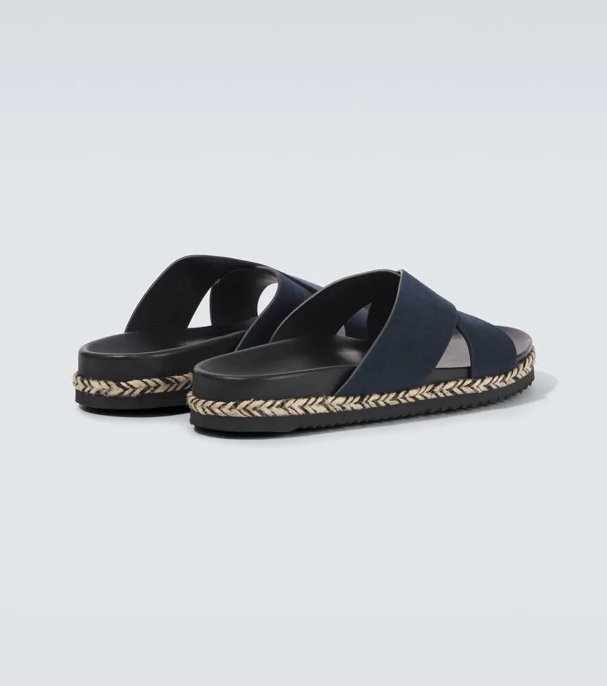 Frescobol Carioca Breno suede espadrille sandals