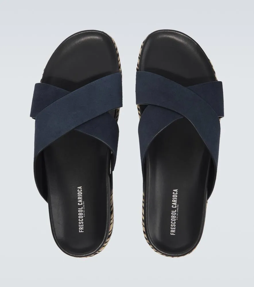 Frescobol Carioca Breno suede espadrille sandals