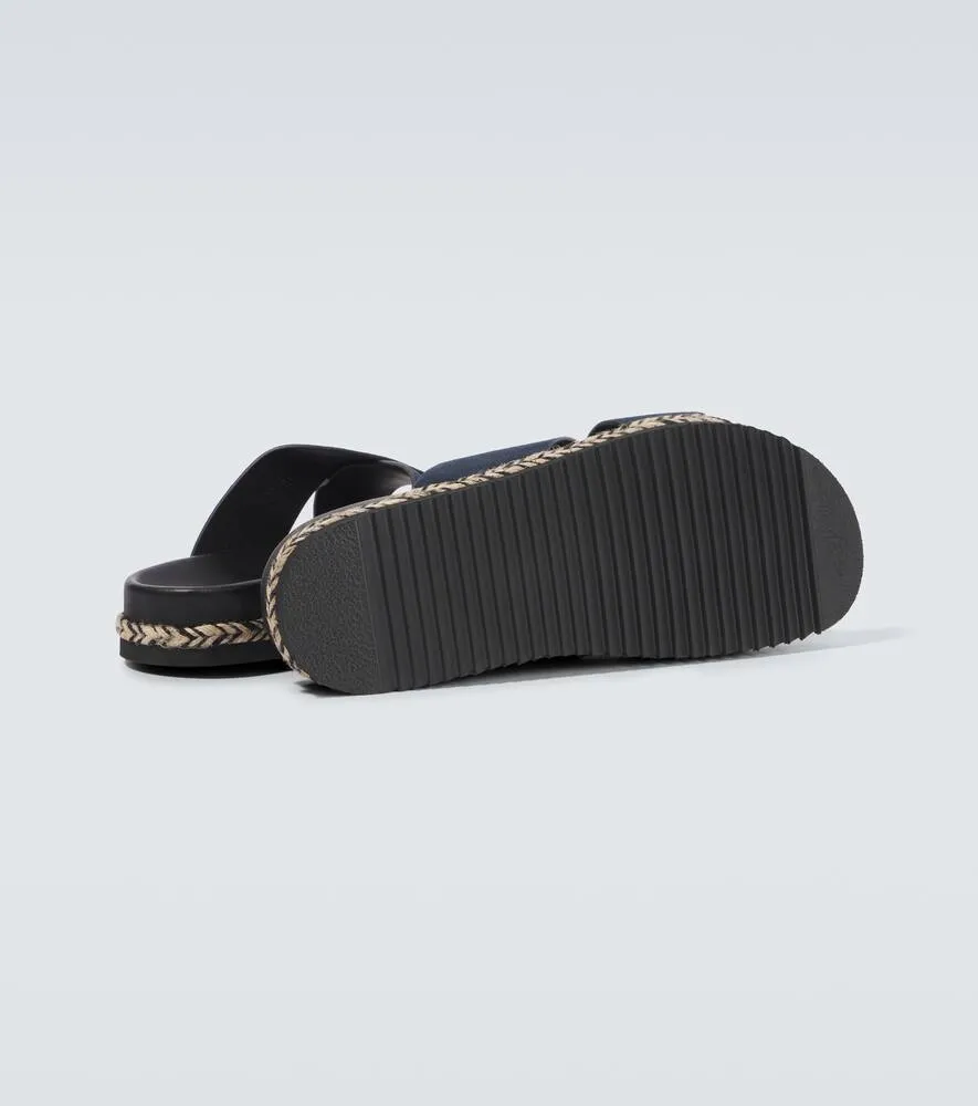 Frescobol Carioca Breno suede espadrille sandals