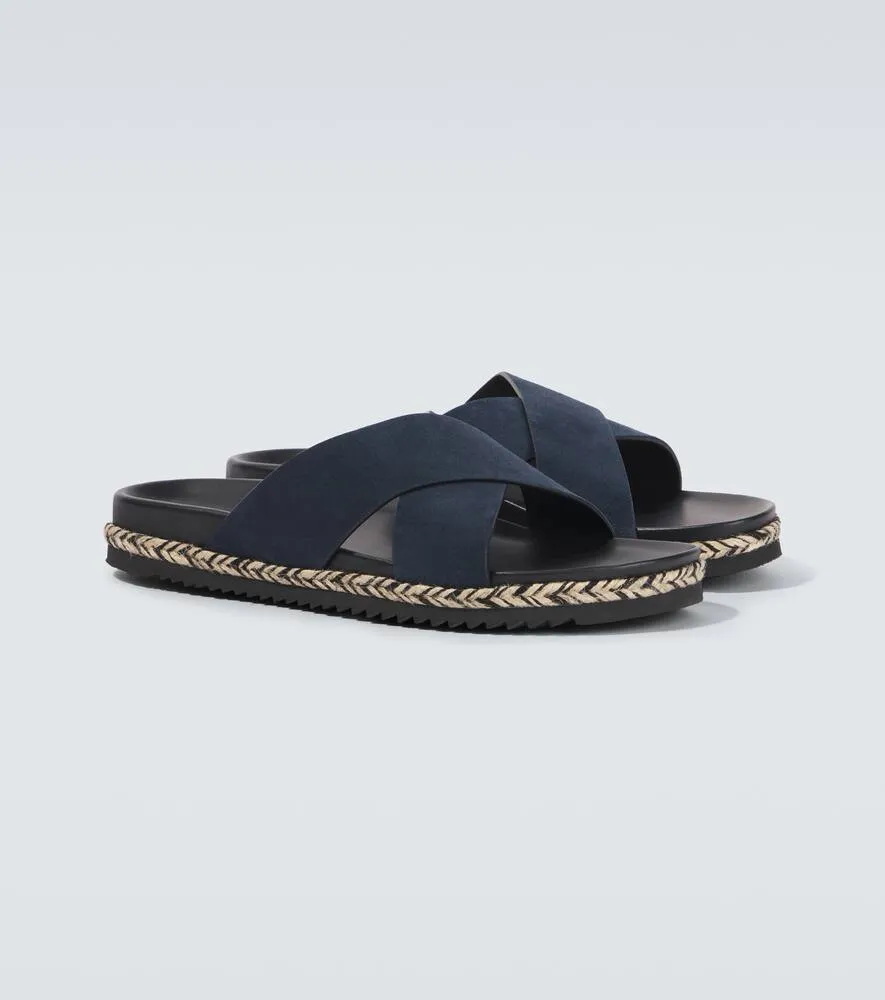 Frescobol Carioca Breno suede espadrille sandals