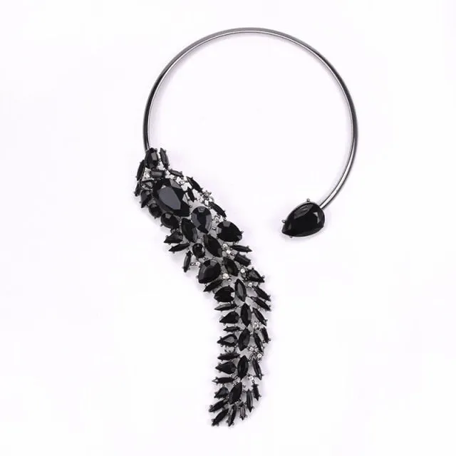 Glass Crystal Open Chokers Necklaces