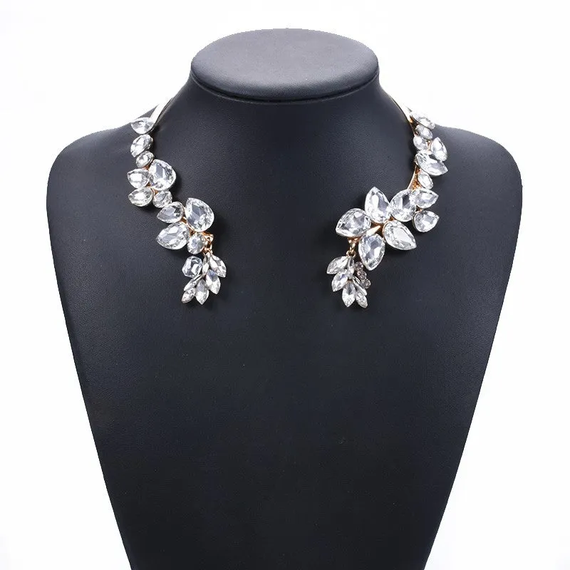 Glass Crystal Open Chokers Necklaces