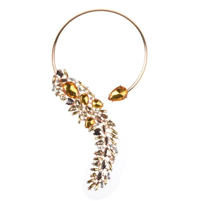 Glass Crystal Open Chokers Necklaces