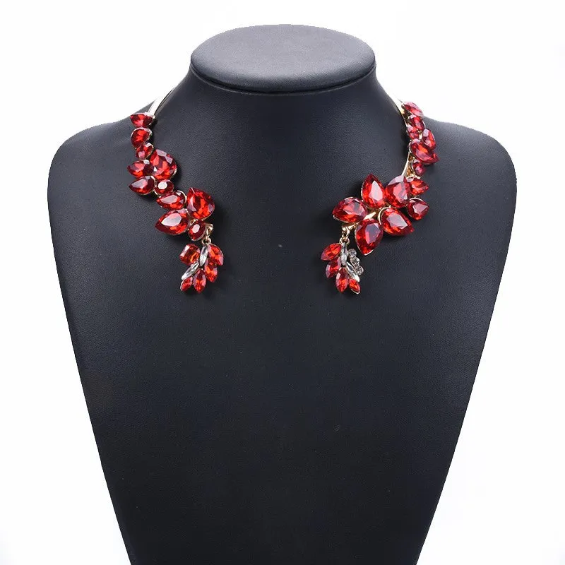 Glass Crystal Open Chokers Necklaces