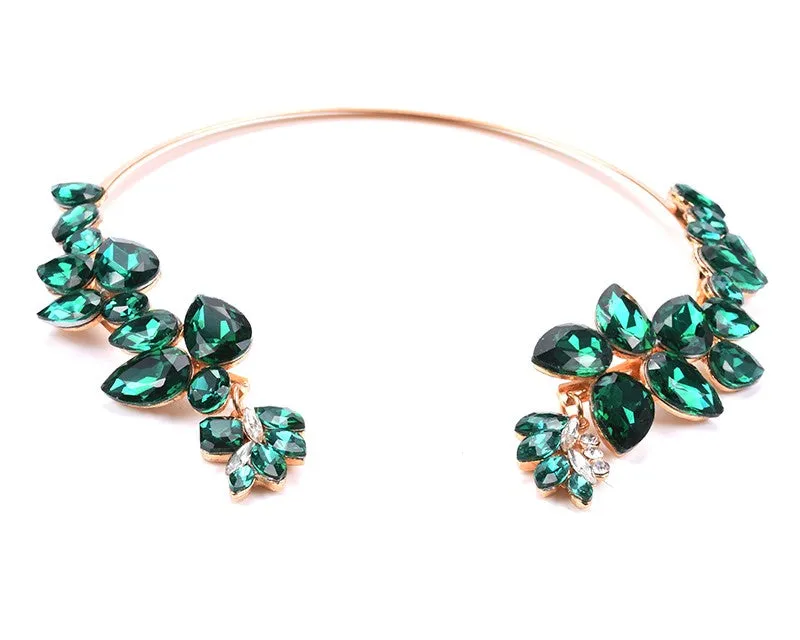 Glass Crystal Open Chokers Necklaces