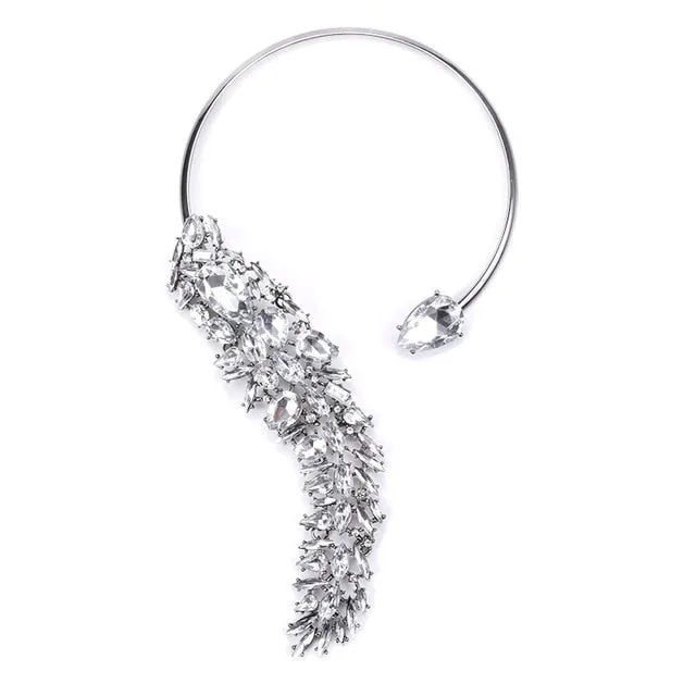 Glass Crystal Open Chokers Necklaces