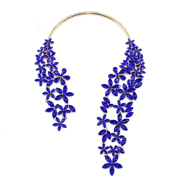 Glass Crystal Open Chokers Necklaces
