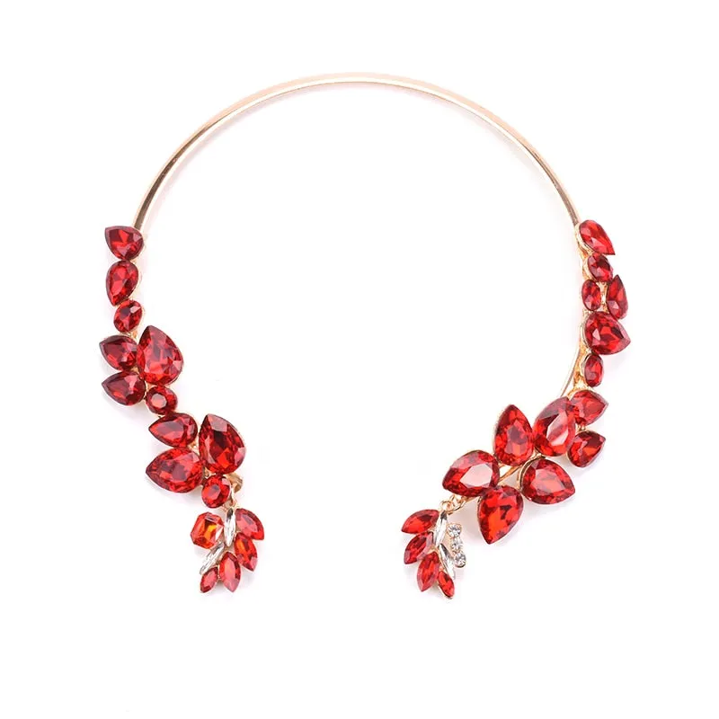 Glass Crystal Open Chokers Necklaces