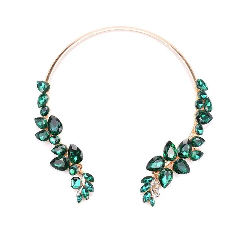 Glass Crystal Open Chokers Necklaces