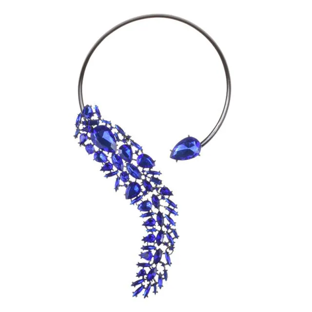 Glass Crystal Open Chokers Necklaces