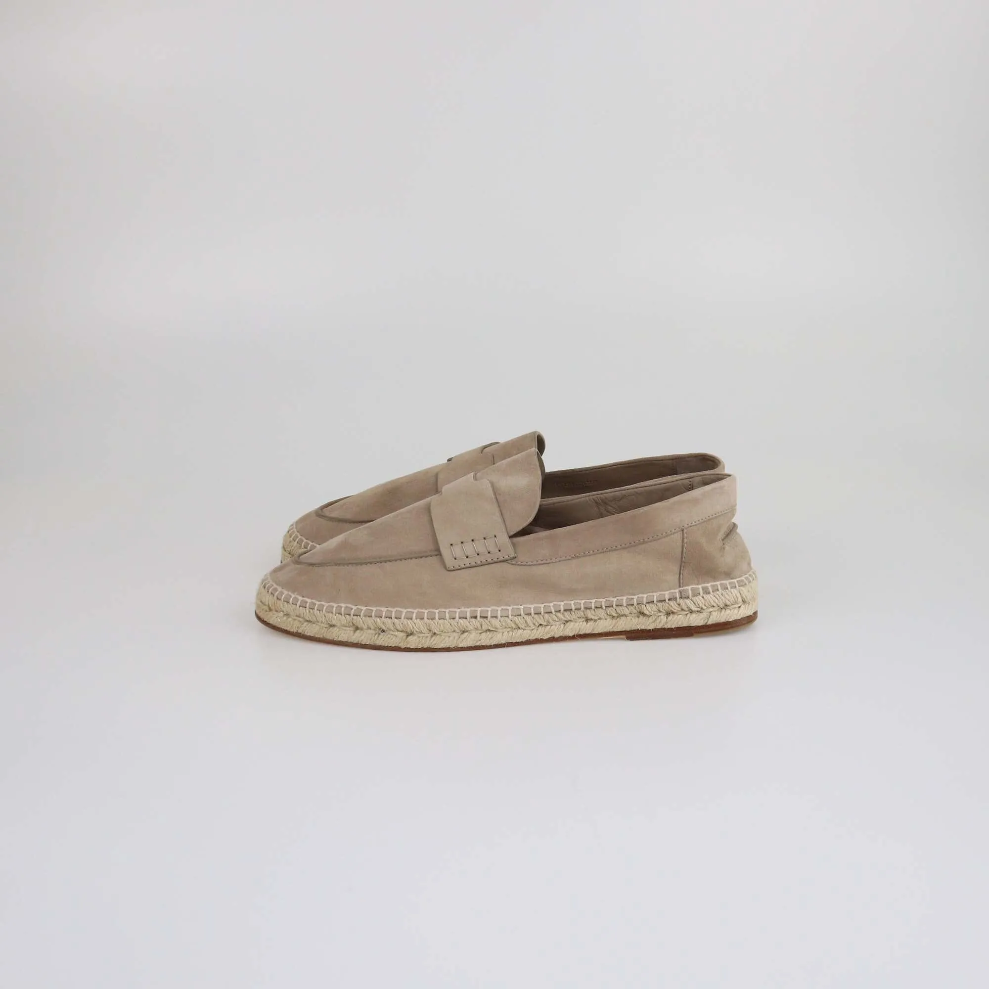 Hermes Etoupe Trip Espadrille Loafers