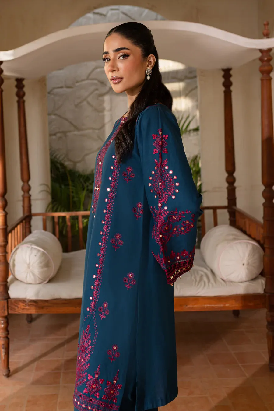 Maria-Zinc 2Pc Embroidered Co-ord Set