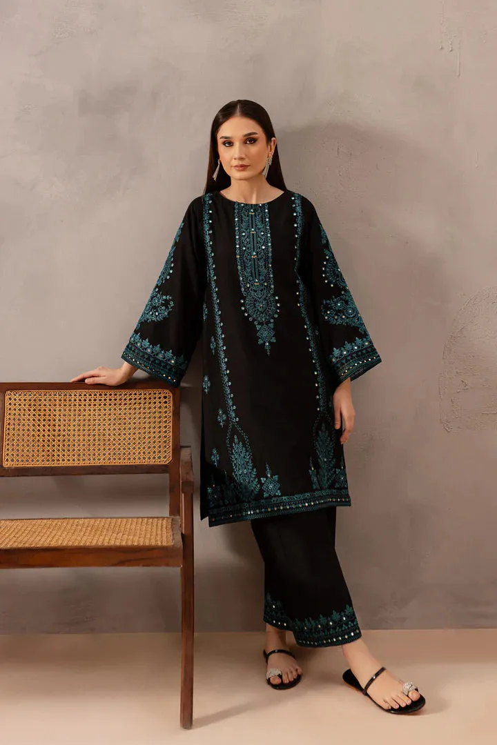 Misba Black 2Pc - Embroidered Set