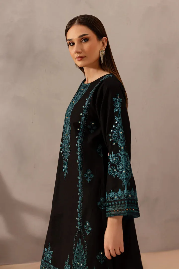 Misba Black 2Pc - Embroidered Set