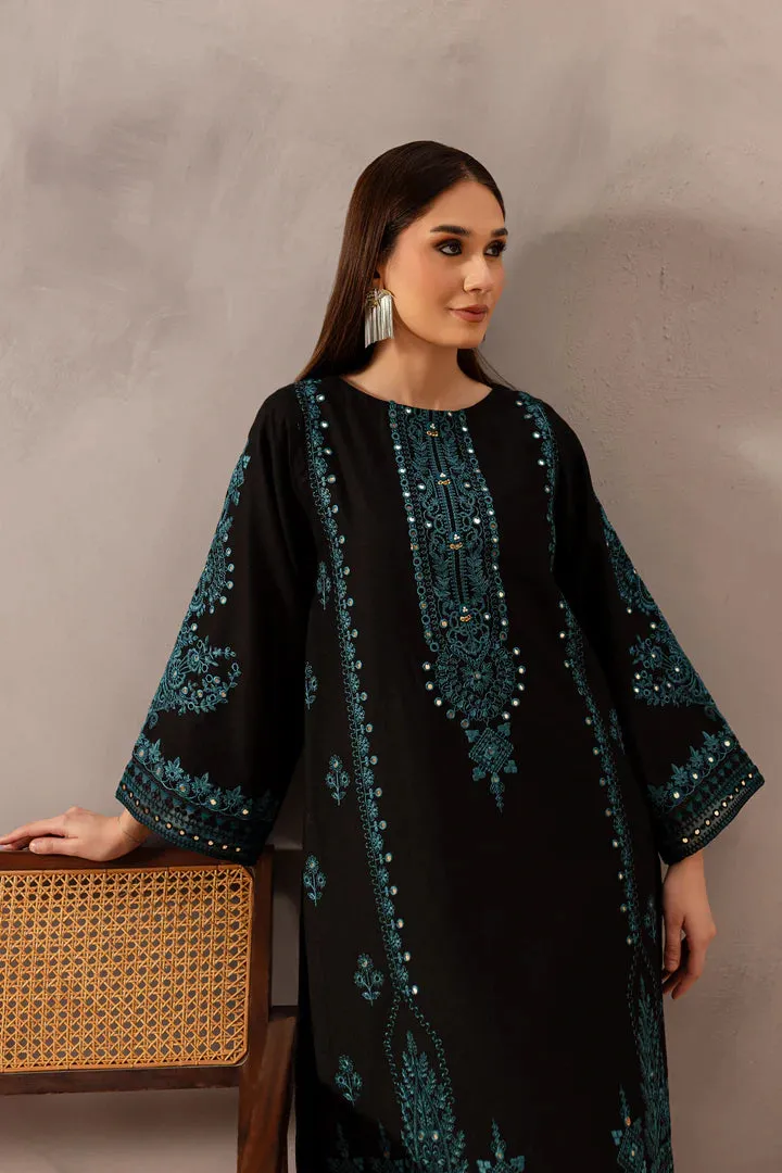 Misba Black 2Pc - Embroidered Set