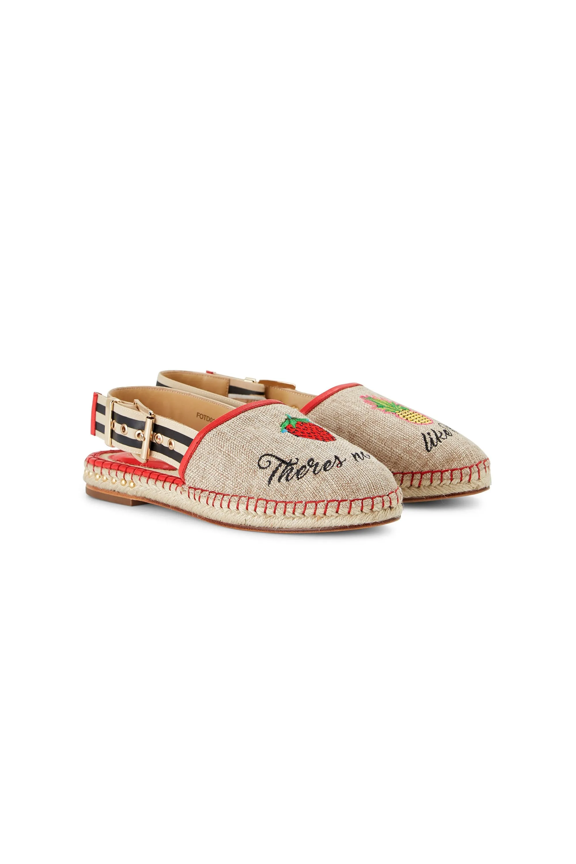 SLING BACK ESPADRILLE THERE'S NO PLACE LIKE RIO