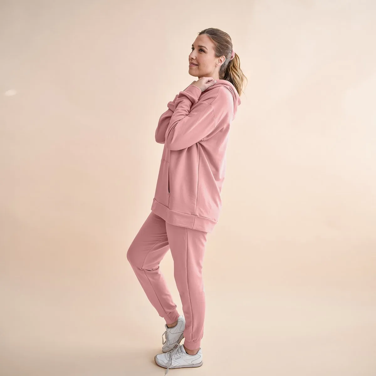The Fair Cloud Terry Jogger in Pink Quartz - Final Sale